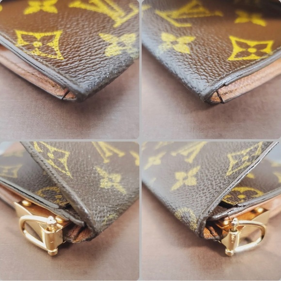 Authentic LOUIS VUITTON Crossbody Monogram Wallet Long Chain Woc Vintage Mi9002 - Picture 5 of 15